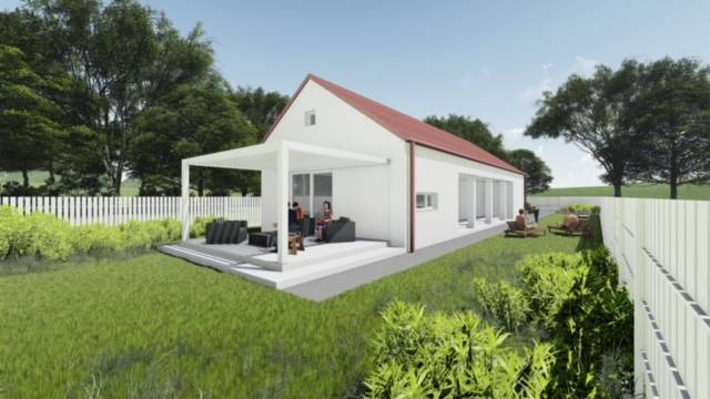 New construction of a picturesque house on a spacious plot.Rajka