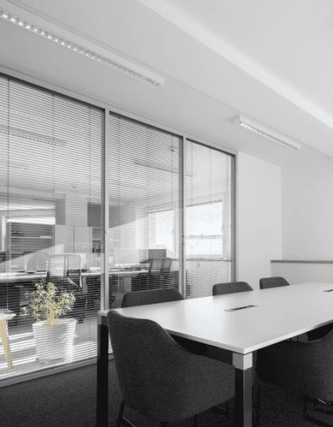 Modern office spaces in a new building in the wider city centre