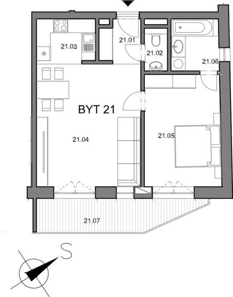 Sale One bedroom apartment, One bedroom apartment, Piešťany, Slovakia
