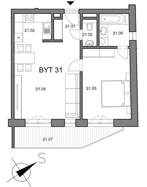 Sale One bedroom apartment, One bedroom apartment, Piešťany, Slovakia