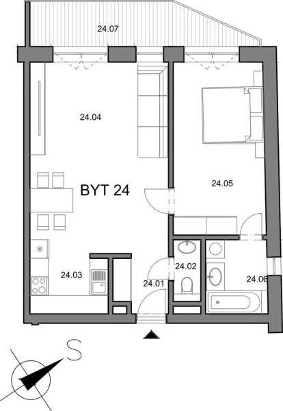 Sale One bedroom apartment, One bedroom apartment, Piešťany, Slovakia