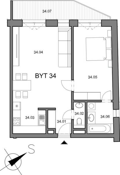 Sale One bedroom apartment, One bedroom apartment, Piešťany, Slovakia