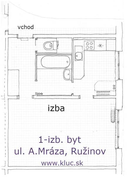 Rent Studio, Studio, Andreja Mráza, Bratislava - Ružinov, Slovakia