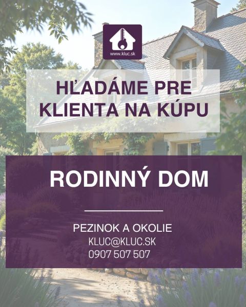 Searching for Family house, Family house, Pezinok, Slovakia