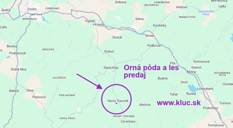 Sale Agrarian and forest land, Agrarian and forest land, Detva, Slovak