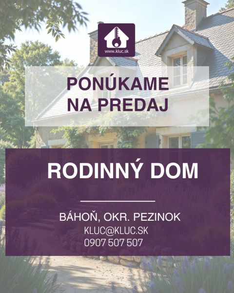 Sale Family house, Family house, Pezinok, Slovakia